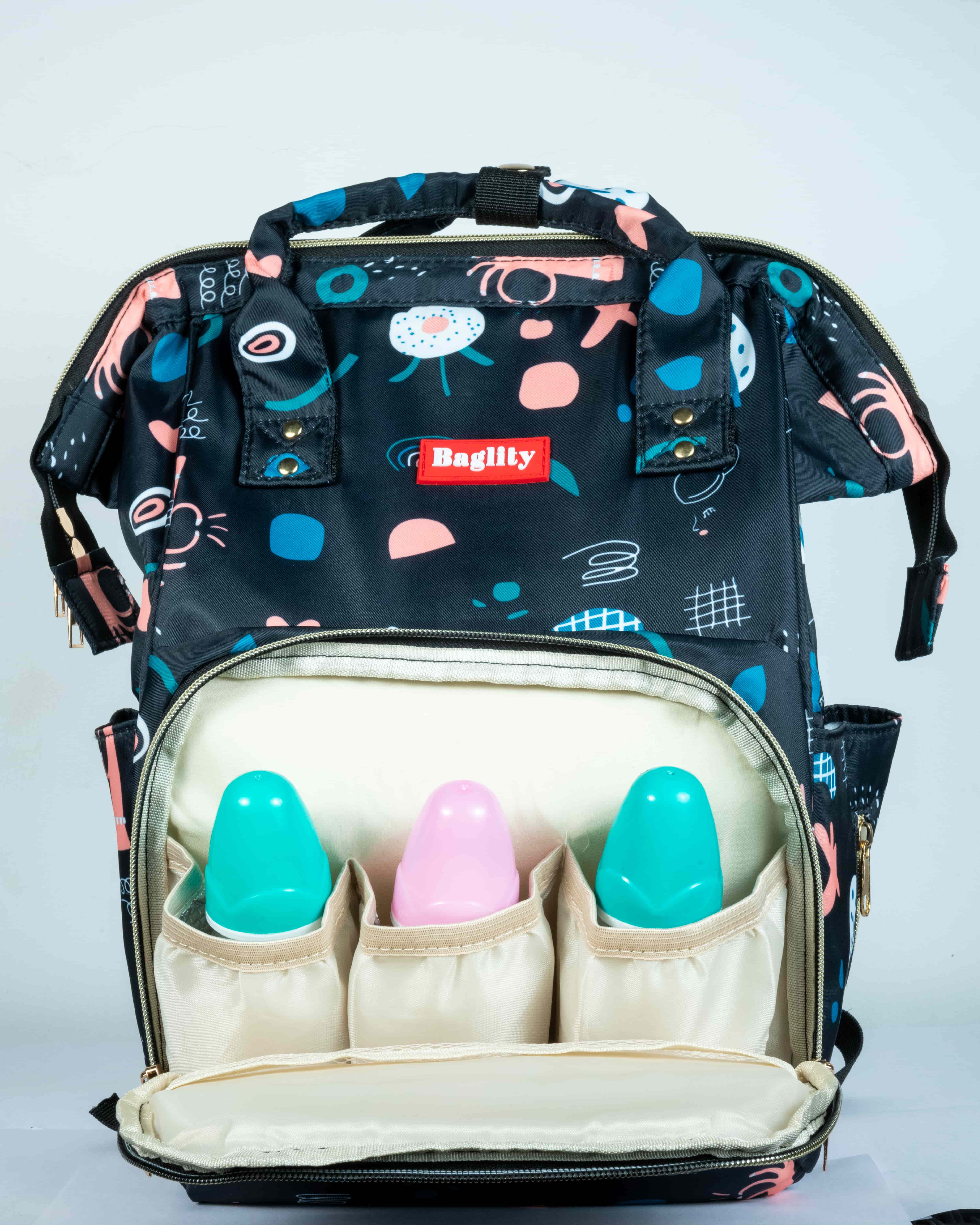 Baglity Black Maternity Bag